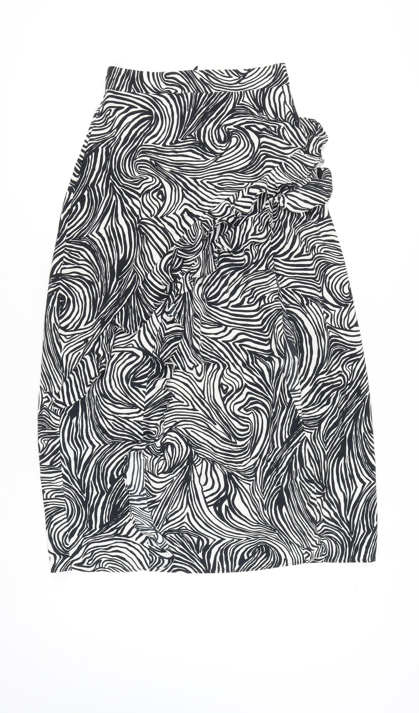 Womens UK Size 6 Topshop Straight & Pencil Chiffon Skirt