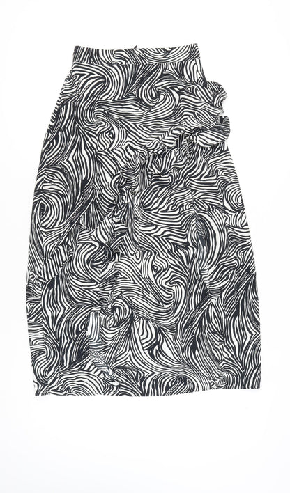 Womens UK Size 6 Topshop Straight & Pencil Chiffon Skirt
