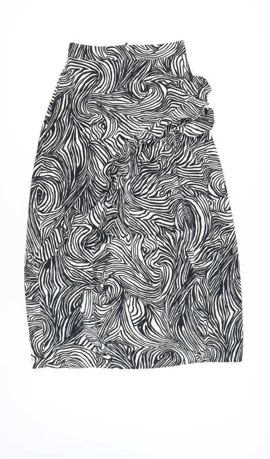 Womens UK Size 6 Topshop Straight & Pencil Chiffon Skirt