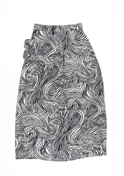 Womens UK Size 6 Topshop Straight & Pencil Chiffon Skirt