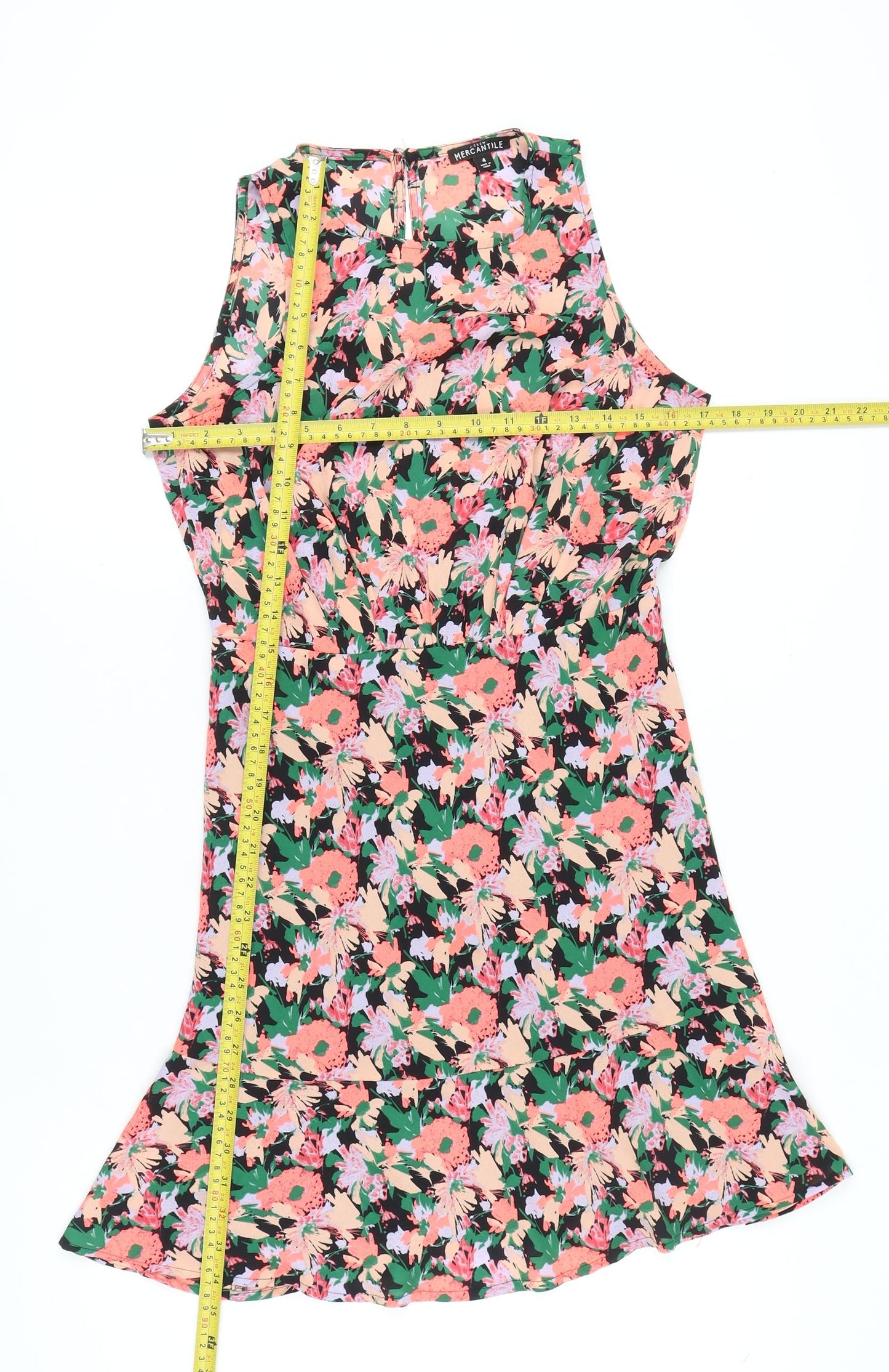 J.Crew Mercantile Women’s Multicoloured Floral Fit & Flare Dress Size 8