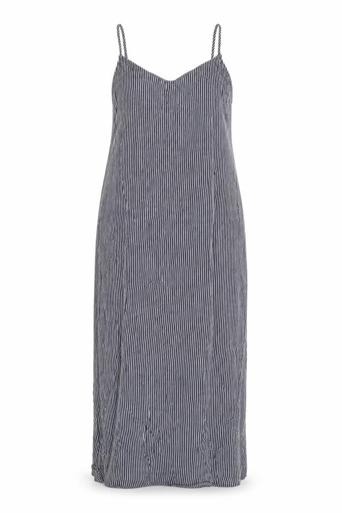 Marks and Spencer Women’s Blue Striped Midi Slip Dress Size 10