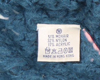 Womens UK Size 8 Fat Face Blue Cardigan Jumper