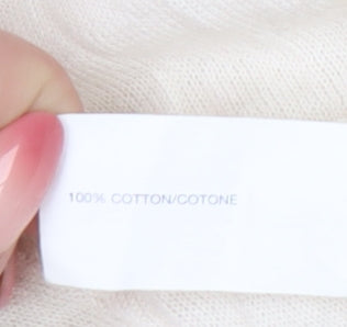 Gap Womens Beige Cotton Cardigan Medium Short Sleeve V-Neck