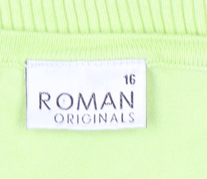 Womens UK Size 16 Roman Originals Green Pullover Jumper