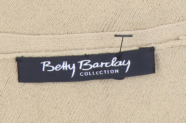 Betty Barclay Women’s Beige Tank Camisole Top Size 14 Fringe Viscose