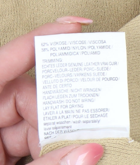 Betty Barclay Women’s Beige Tank Camisole Top Size 14 Fringe Viscose