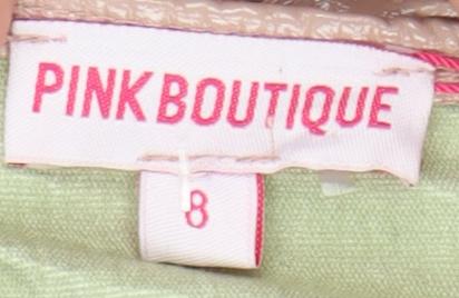 Pink Boutique Womens Beige Size 8 Strapless Bodysuit Partywear