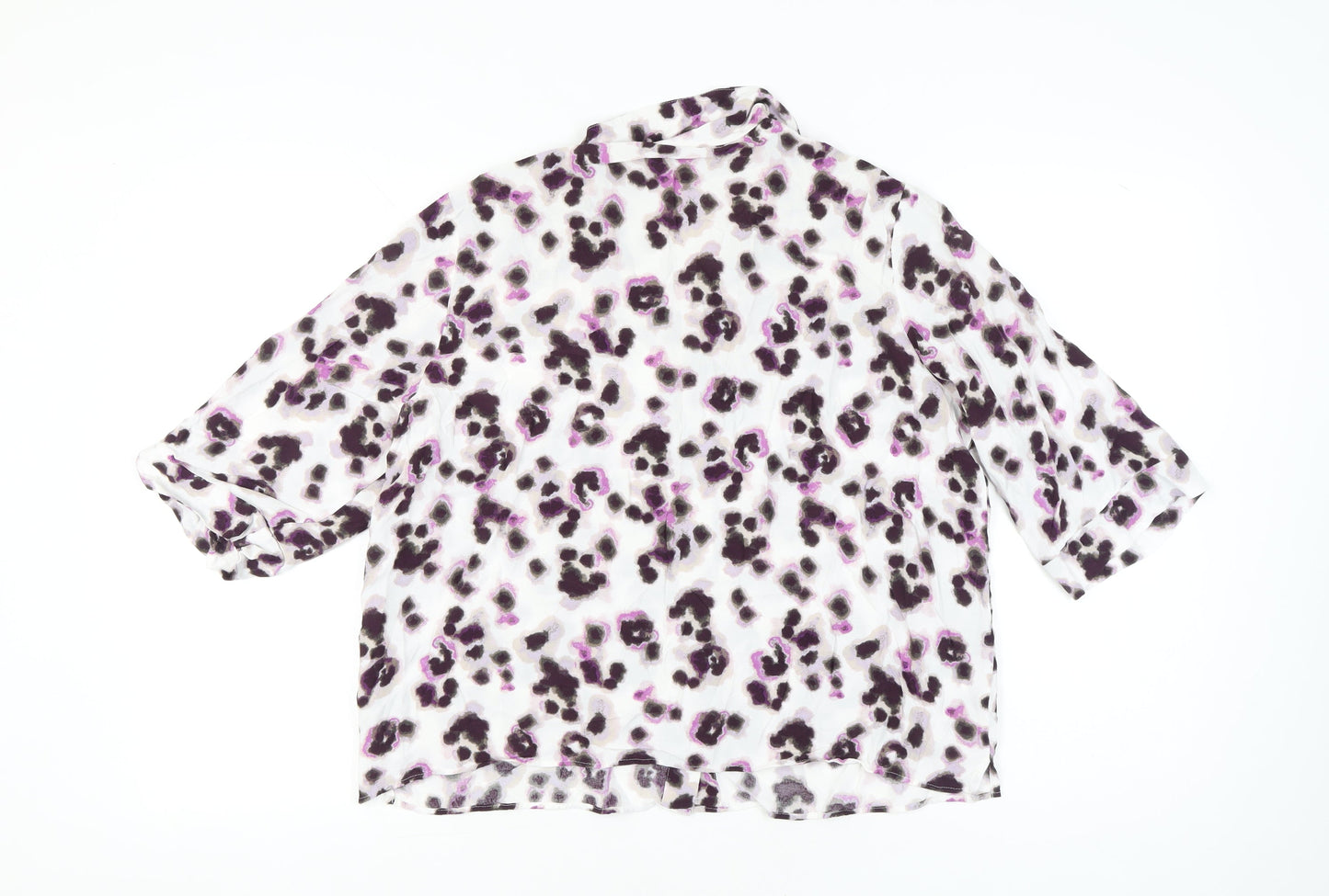 Womens UK Size 18 Marks and Spencer Multicoloured Classic Blouse