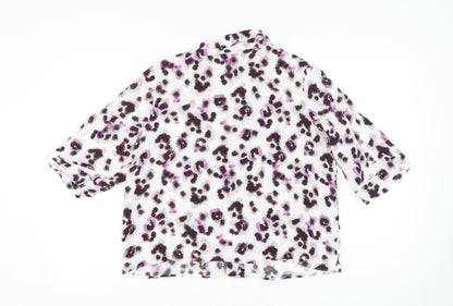 Womens UK Size 18 Marks and Spencer Multicoloured Classic Blouse