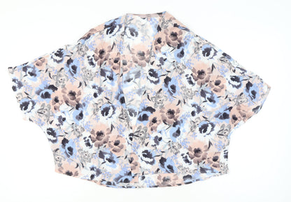 Womens UK Size 10 NEXT Multicoloured Kimono Blouse