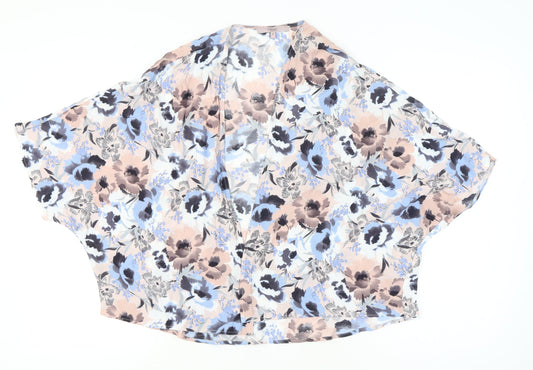 Womens UK Size 10 NEXT Multicoloured Kimono Blouse
