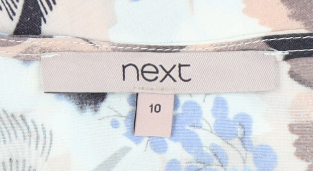 Womens UK Size 10 NEXT Multicoloured Kimono Blouse