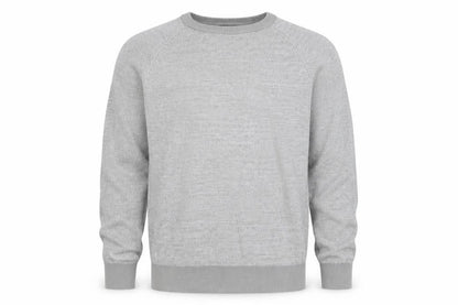 Express Men’s Grey Cotton Crew Neck Jumper Size L Regular Fit