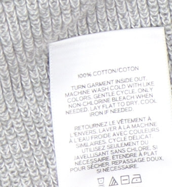 Express Men’s Grey Cotton Crew Neck Jumper Size L Regular Fit