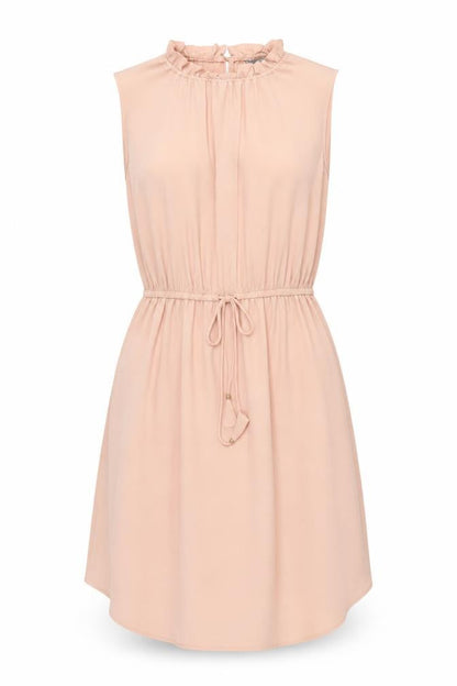 H&M Women’s Beige Knee Length Sleeveless Shift Dress Size 6