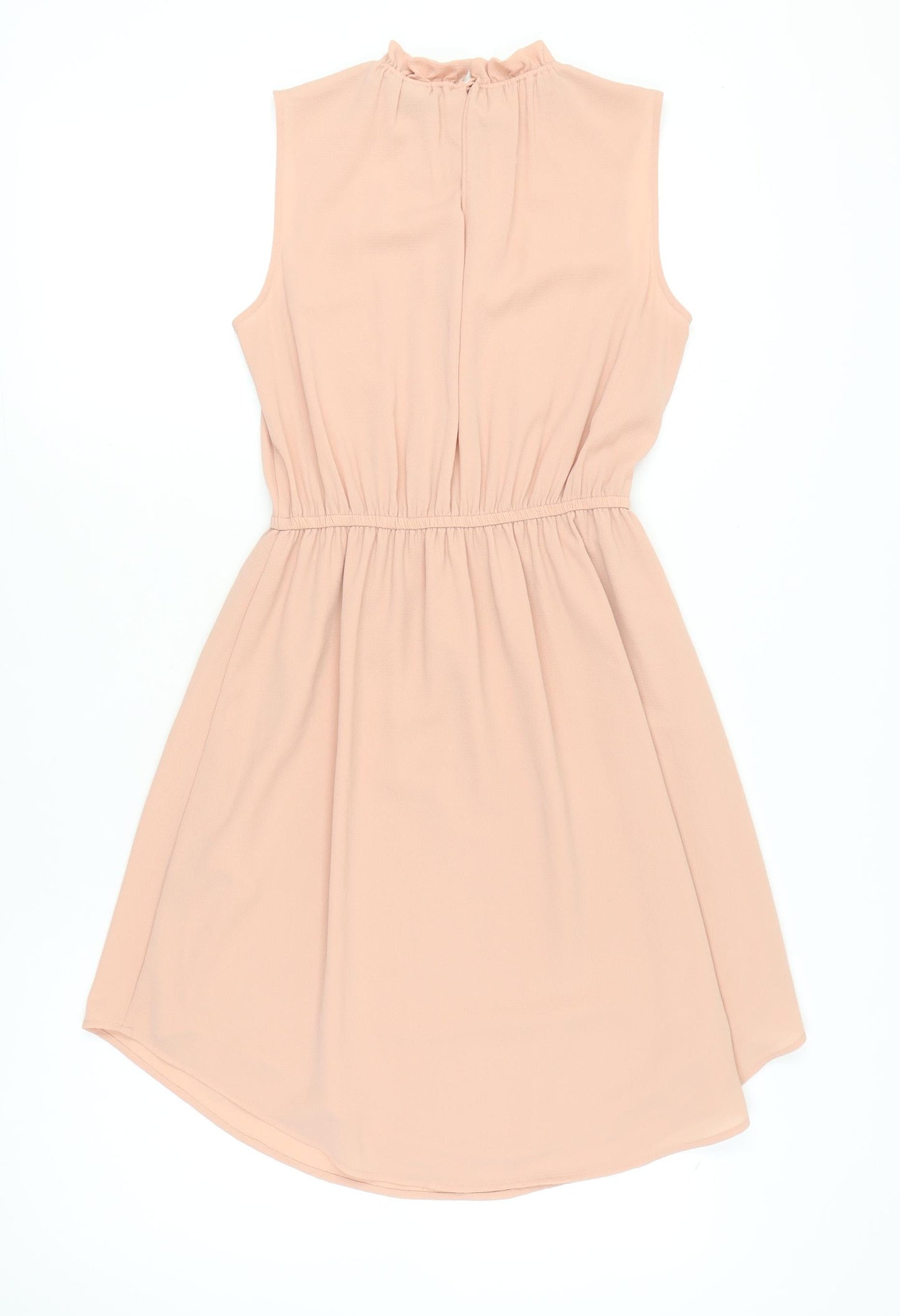 H&M Women’s Beige Knee Length Sleeveless Shift Dress Size 6