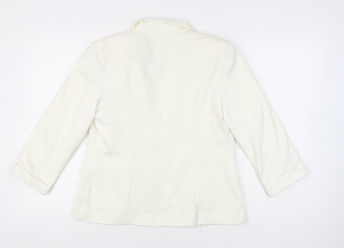 Miss Selfridge Women’s White Shawl Collar Blazer Size 14