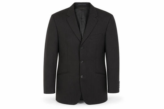 Next Men’s Brown 42R Pinstripe Wool Blend Blazer Jacket