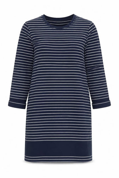 Whistles Women’s Blue Striped Jersey Shift Dress UK 12