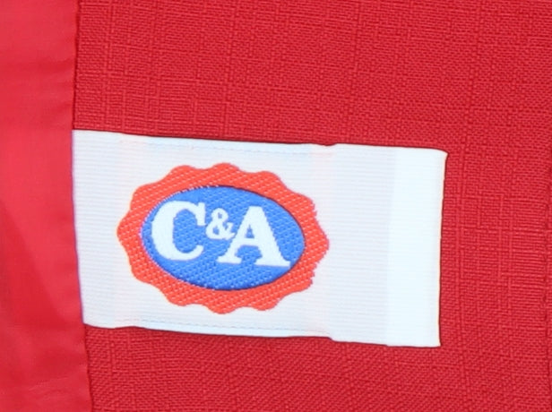 C&A Women Red Size 14 Double-Breasted Blazer Jacket