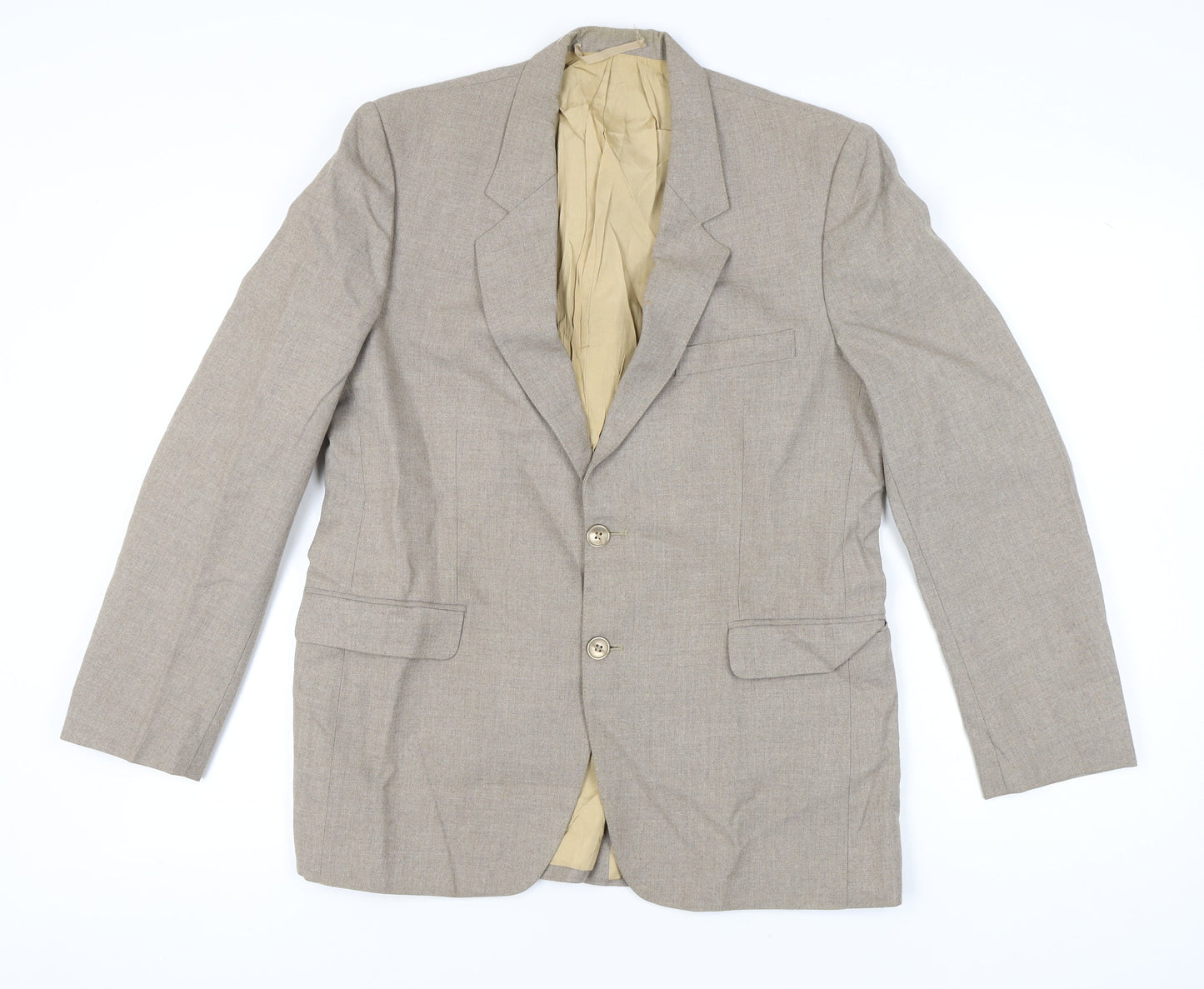 Mens UK Size 42 Finesse Regular Beige Suit Jacket