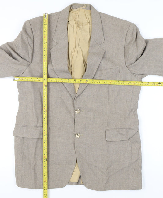 Mens UK Size 42 Finesse Regular Beige Suit Jacket