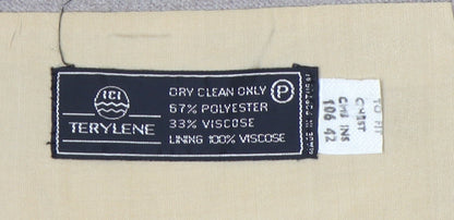 Mens UK Size 42 Finesse Regular Beige Suit Jacket