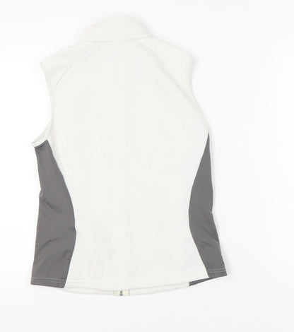 Quechua Womens White Fleece Waistcoat Bodywarmer Size 12