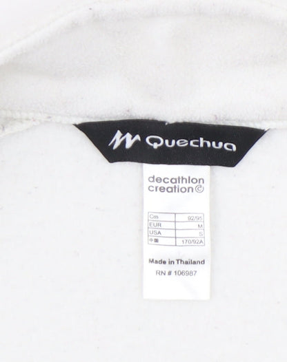 Quechua Womens White Fleece Waistcoat Bodywarmer Size 12