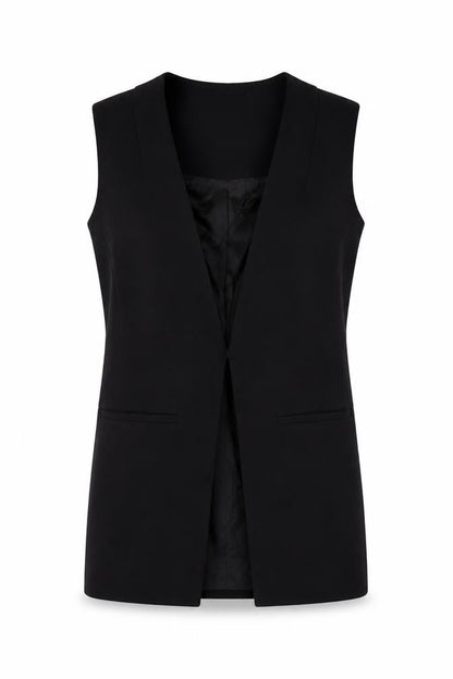 Womens UK Size UK 8 Topshop Regular Black Suit Waistcoat
