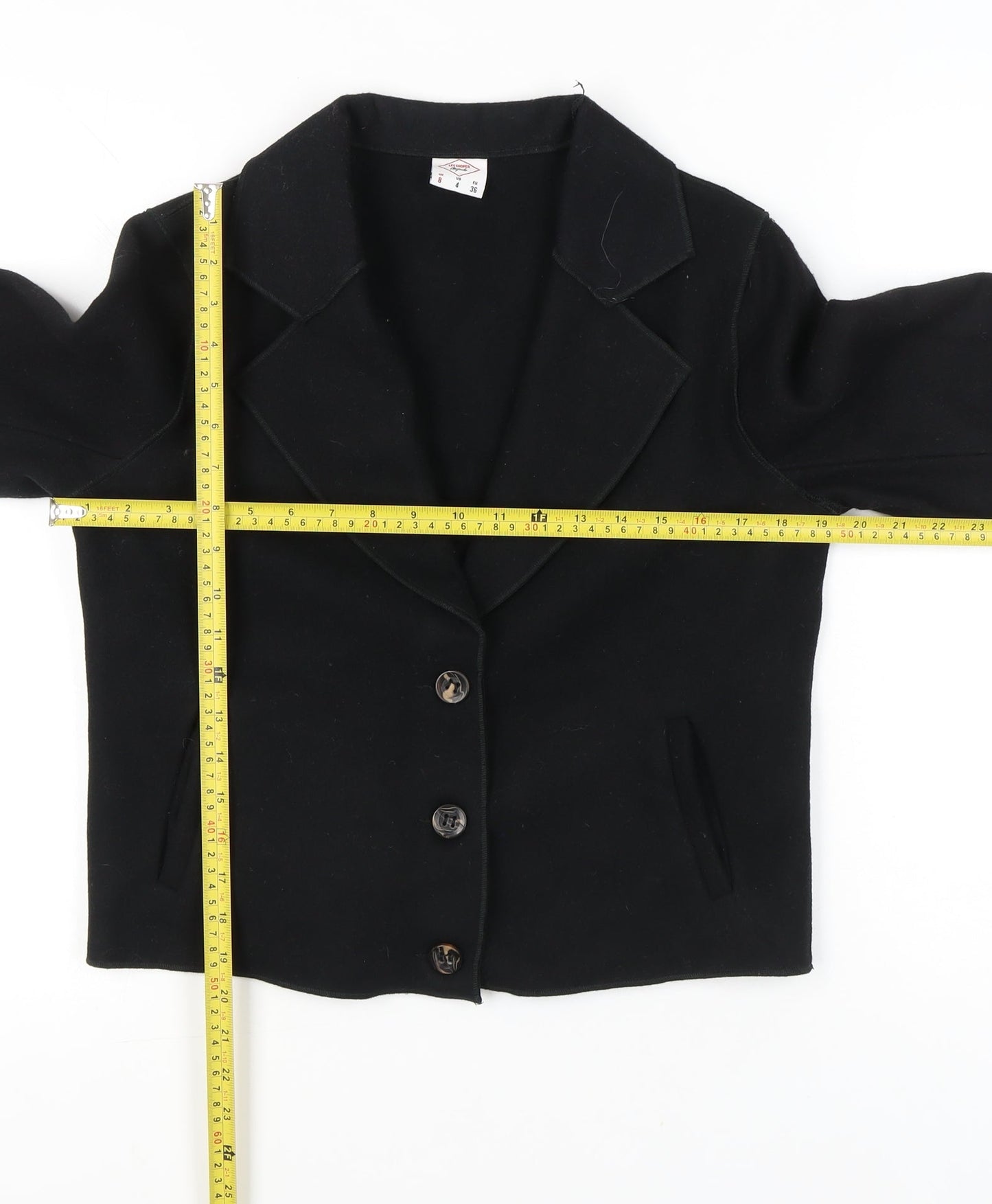 Womens UK Size 8 Lee Cooper Black Basic Jacket