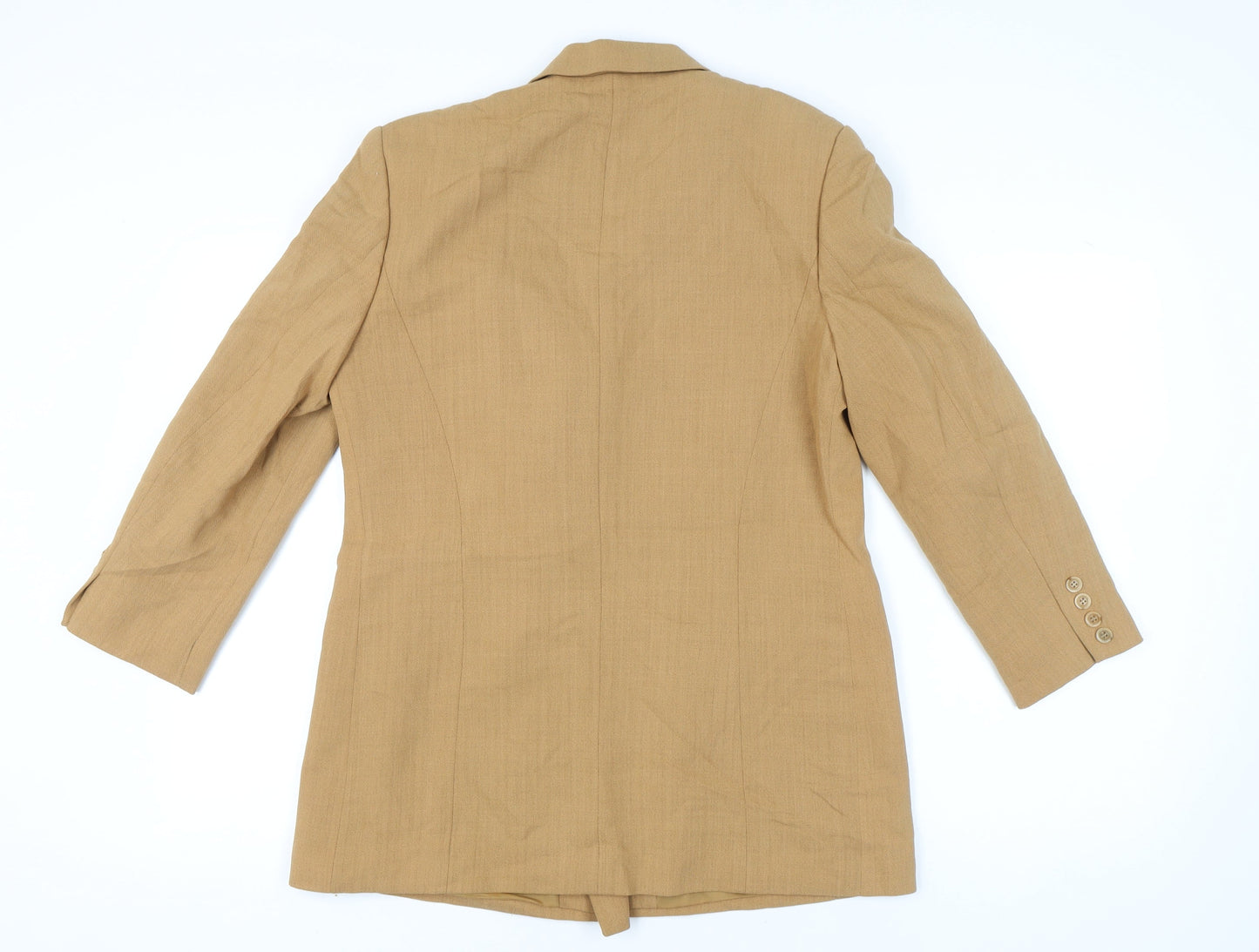 Your Sixth Sense Women’s Beige Wool Double-Breasted Blazer UK 14