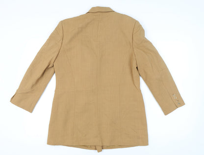 Your Sixth Sense Women’s Beige Wool Double-Breasted Blazer UK 14