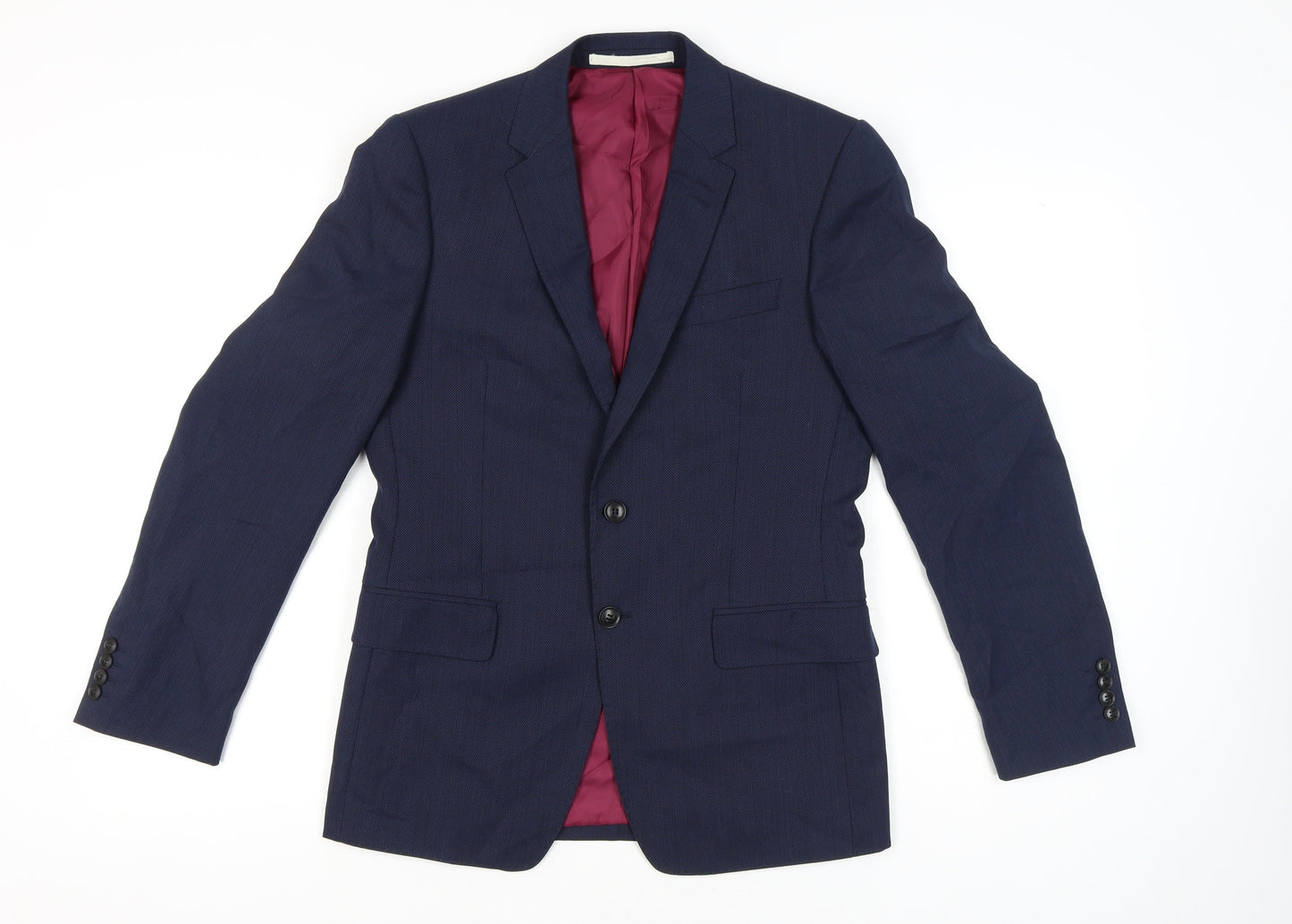 Marks and Spencer Men’s Blue 38R Wool Blend Blazer Jacket