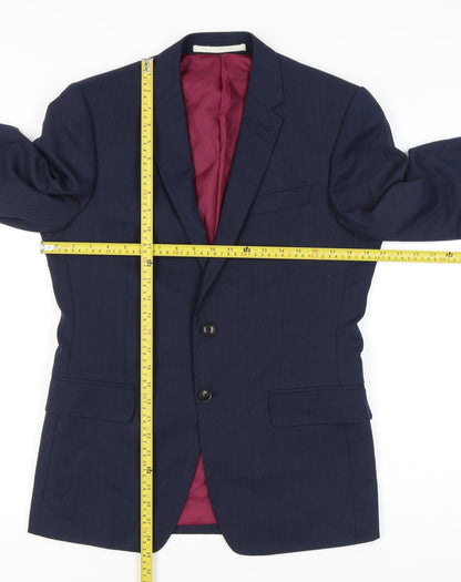 Marks and Spencer Men’s Blue 38R Wool Blend Blazer Jacket