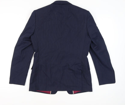Marks and Spencer Men’s Blue 38R Wool Blend Blazer Jacket