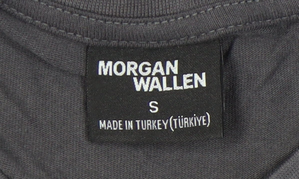 Primark Men’s Grey Morgan Wallen Graphic Band T-Shirt Size S