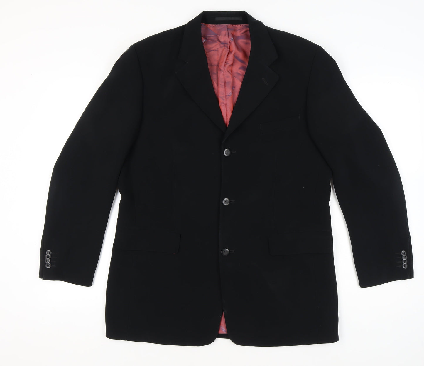 Mens UK Size 40 Gibson Directional Regular Black Suit Jacket