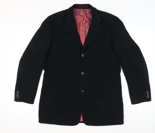 Mens UK Size 40 Gibson Directional Regular Black Suit Jacket