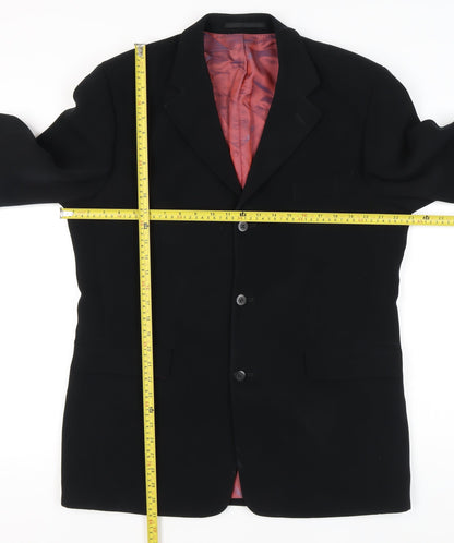 Mens UK Size 40 Gibson Directional Regular Black Suit Jacket