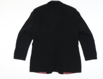 Mens UK Size 40 Gibson Directional Regular Black Suit Jacket