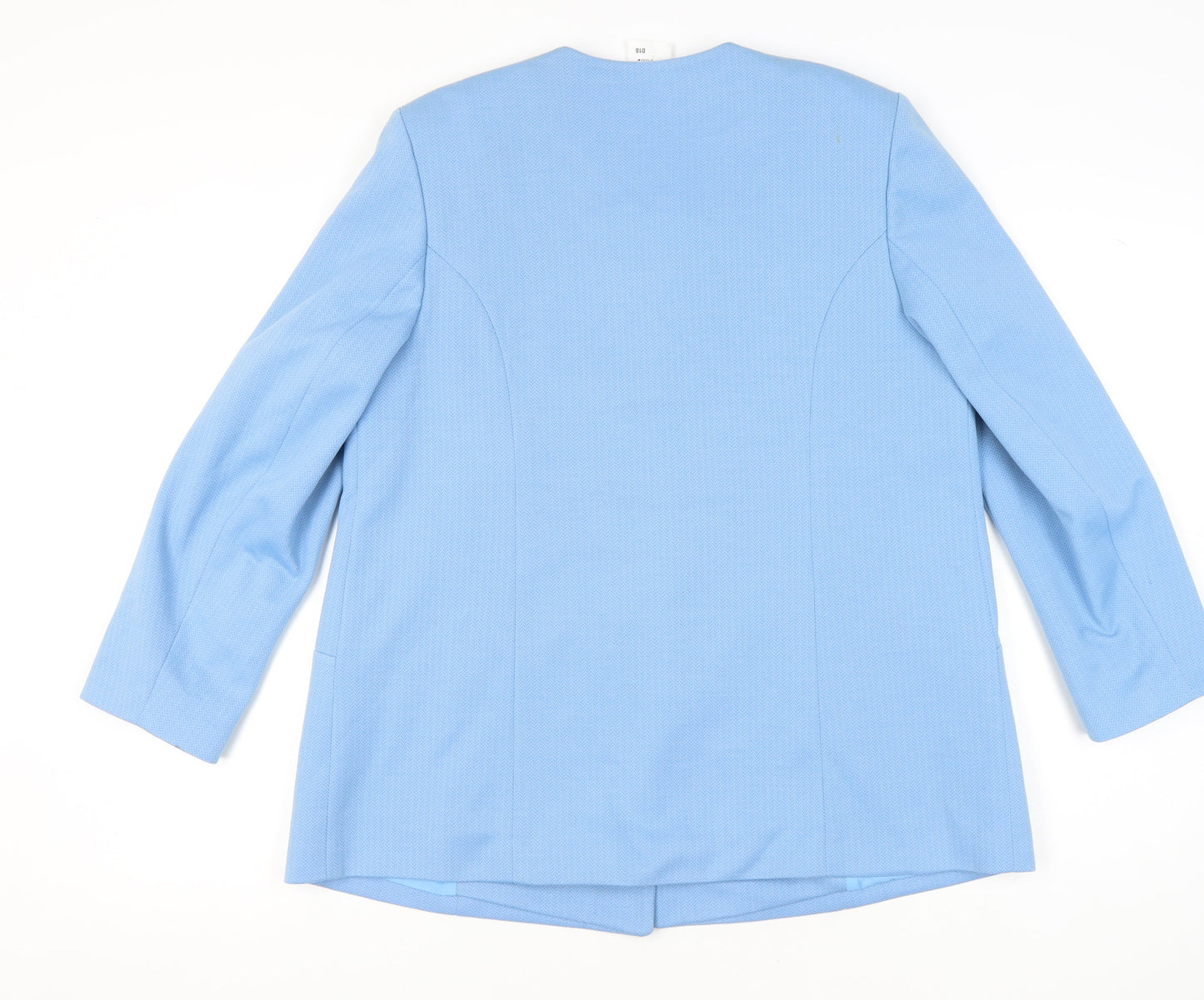 Toddy of Sweden Womens Blue Size 18 Suit Jacket Four-Button Formal