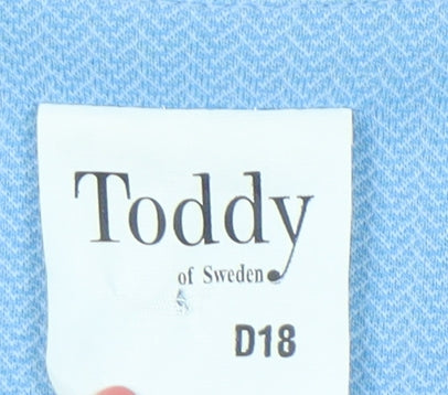 Toddy of Sweden Womens Blue Size 18 Suit Jacket Four-Button Formal