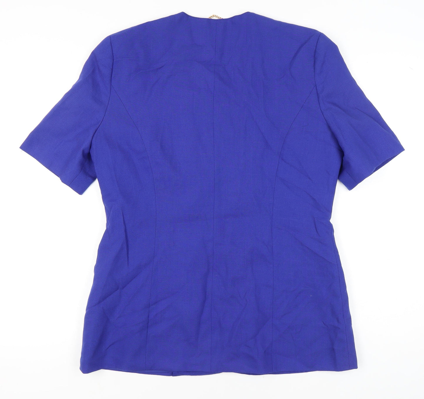 Berkertex Womens Blue Size 16 Double-Breasted Suit Jacket