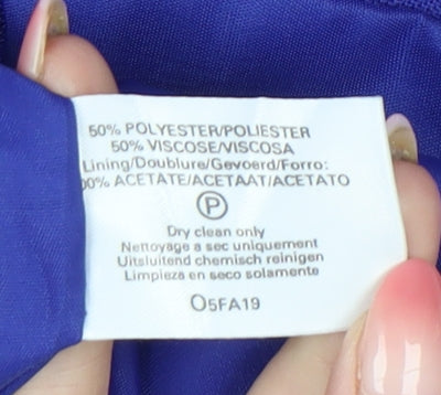 Berkertex Womens Blue Size 16 Double-Breasted Suit Jacket