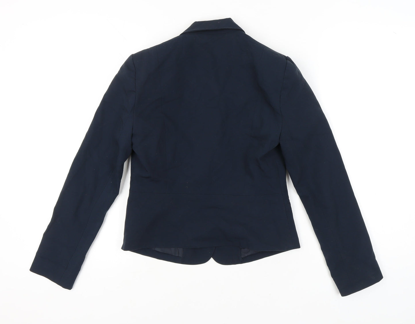 Topshop Women’s Blue Blazer UK 10 Regular Fit One Button Tailored Jacket