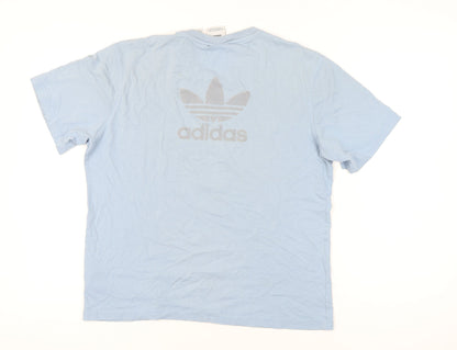 Mens UK Size M adidas Blue  T-Shirt