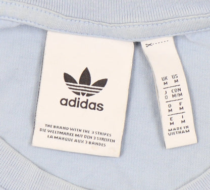 Mens UK Size M adidas Blue  T-Shirt