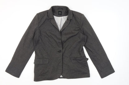 Oasis Women’s Grey Blazer Jacket L Regular Fit Business Casual